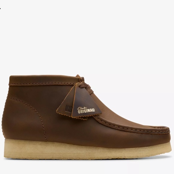 Clarks Other - Clarks wallabee J Stinson high brown oily size 8